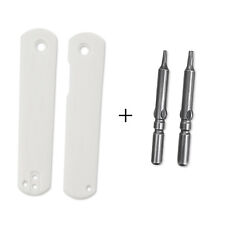 White Micarta Handle for Feist EDC Knives and T6 T8 Screw Heads H3499EF picture
