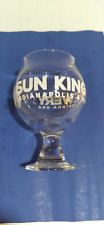 HTF SUN KING BREWERY SNIFTER BEER GLASS, INDIANAPOLIS & FISHERS INDIANA USA picture