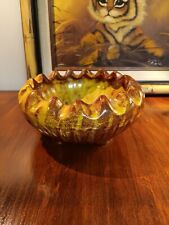Vintage Mid Century Modern Shallow Signed Planter Bowl picture