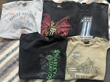 Harley Davidson T-shirts, Lot of 6-Genuine Texas Harley Dealerships. L/XL picture