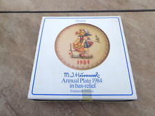 NEW Goebel M.I. Hummel 1984 Annual Plate In Bas Relief 14th Edition Box & Papers picture