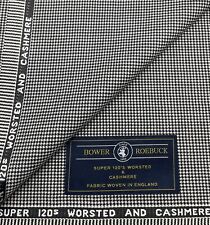 Black White Dogtooth Wool & Cashmere Fabric, Suiting Fabric, 3.80 Meters x 150cm picture