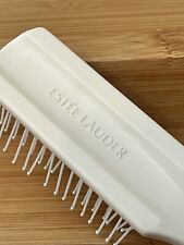 Vintage Estee Lauder Ball Tipped Small Travel Purse Ivory Plastic Hair Brush 7” picture