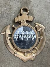 NAVY ANCHOR Wall Front Door Frame Metal Picture Clock Vtg Mirror Portal Nautical picture