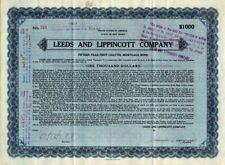 Leeds and Lippincott Co. - $1,000 Bond - General Bonds picture