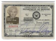 MARILYN MONROEVERNMENT ISSUED ID AUTOGRAPHED 5X7 PHOTO picture
