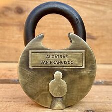 Alcatraz San Francisco Prisoner Transfer Lock, Brass Lock W/ Two Keys picture