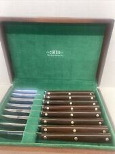 Vintage No. 47 Cutco Straight Edge Knives w/ Wooden Case Set of 8 picture