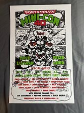 TMNT NH 40 MINI-CON EXCLUSIVE POSTER Signed  Kevin Eastman, Peter Laird 23 Autos picture