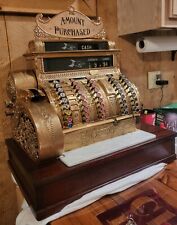Antique Brass National Cash Register 452 Professionally Restored picture