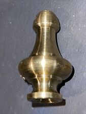 RETRO BULLET STYLE LAMP FINIAL ~ Solid Brass { 1 3/4” Tall } ~1/8 IPS Thread picture