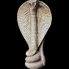 RARE ANCIENT EGYPTIAN ANTIQUES Statue Snake Cobra Made Heavy Stone Egyptian BC picture