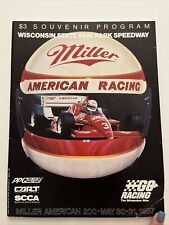 1987 Race Program: Miller American 200 Souvenir Program picture