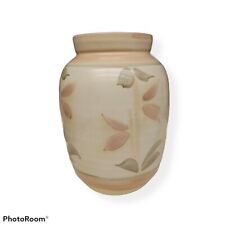 Vase Decorative Ceramic Vase Colorful Flowers Bowl Pottery Signed picture
