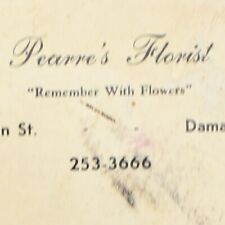 1960s Pearre's Florist Remember Flowers 9929 Main Street Damascus Maryland Fan picture