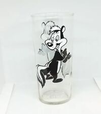 Vintage Looney Tunes 1973 Pepsi Pepe Le Pew Tall Glass Cartoon Skunk picture
