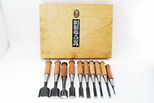Japanese craftsman hand made nomi chisels signed Takashiba (mn17) picture
