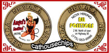 Angel's Ladies Beaty, NEVADA LEGAL Brothel  Brass coin  Cathouse Token picture