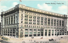 Brandeis Building-Omaha, Nebraska NE-antique postcard picture