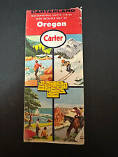 1959 Carter Oregon Western States Vintage Road Map Vintage Great Graphics picture