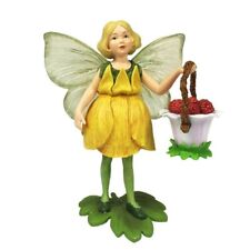 Flower Fairies Secret Garden (#FF1002) Buttercup Fairy w/ Raspberry Basket picture