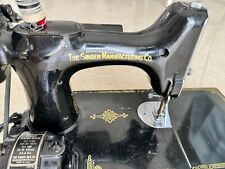 Vintage Singer 221 Portable Electric Sewing Machine Featherweight W/Case picture