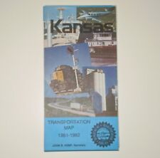 Vintage 1981-1982 Kansas Official State Transportation Map NICE picture