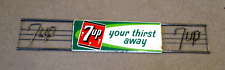 1963- 7-UP STORE DOOR PUSH- STOUT SIGN-ST LOUIS-# 73- 6-63- STAMPED- 29.5
