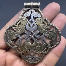 Beautiful Old Antique Islamic Period Solid Slivered Pendent With Different Faces picture