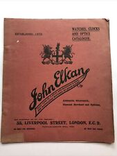 Vintage John Elkan Watch Catalog Brochure England Early 1900s picture