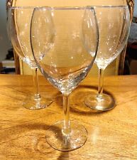 Vintage Clear Wine Glasses (SET OF 3) 8-1/2” Tall, 3” Dia. picture