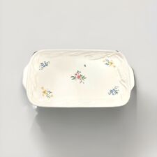 Vintage Phaltzgraff Stonware Serving platter tray wheat &floral Meadow Lane picture