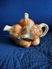 VTG  Figural ONION TEAPOT Ja Willfred of Andrea by Sadek ~ Made in Philippines picture