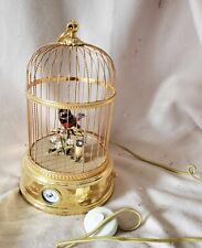 Vintage Reuge Singing Bird Clock Music Box  picture