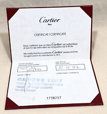 CARTIER Jewellery 18k Gold Certificate Certificat Jewelry Love Trinity Panthere/ picture