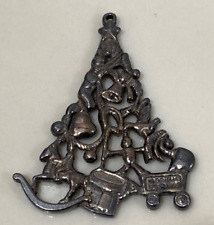 1986 Gorham Silver Plate Christmas Treasures Christmas Tree Ornament picture