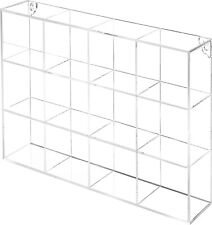 Wall Mounted Clear Acrylic Compartment Organizer Rack, Display Shadow Box Shelf picture