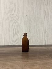 Small Vintage Amber Brown Medicine Bottle picture