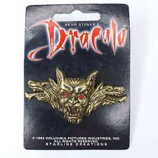 Vintage 1992 Bram Stoker's Dracula Wolf Head Logo Gold Color Pin Starline picture