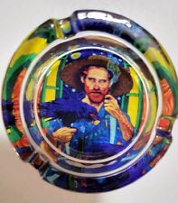 Vincent van Gogh Straw Hat and Pipe Heavy Glass Ashtray picture