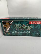 Vintage Franks 5 light Gingerbread Man light set, NIB, Lot of 2,1615/16 picture