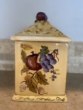 Capriware Ceramic Small  Canister Fruit Design picture