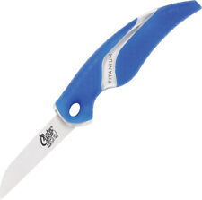 Camillus Cuda Blue Titanium 4116 Stainless Fixed Blade Bait Knife 18834 picture