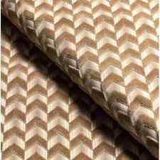 Lee Jofa Chevron Stripe Cut Velvet Fabric- Bailey Velvet Sand 1.35yd 2020207.164 picture