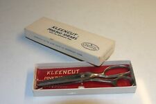 Vintage Kleencut Pinking Shears Fabric Scissors with Automatic Stop Original Box picture