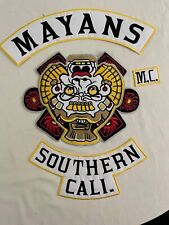 Mayans Southern Cali mc iron on embroidered set Large size picture