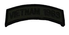 VIETNAM 1963 VETERAN TAB OD OLIVE DRAB TOP ROCKER PATCH SOUTH EAST ASIA picture