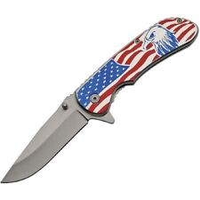 American Eagle Assisted Opening Linerlock Knife - American Flag Design picture