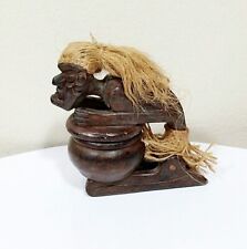 Native African Tribe Primitive Hand Carved Wooden Decorative Art Statue #05   picture