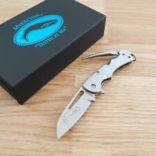 Myerchin Generation 2 Crew Folding Knife Stainless Steel Blade Titanium Handle picture